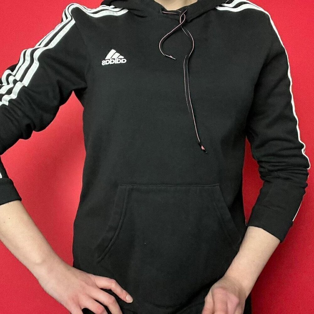 Adidas / Black white and pink sweater